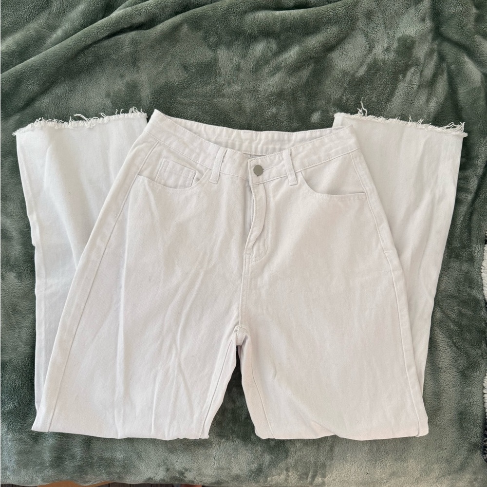 SHEIN White Flare & Wide Leg Jeans NEW